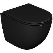 Унитаз D&K Matrix DT1396025 подвесной Черный с сиденьем Микролифт