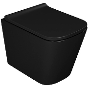 Унитаз D&K Berlin DT1436025 подвесной Черный с сиденьем Микролифт