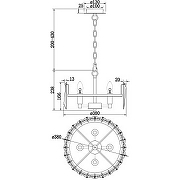 Подвесной светильник Maytoni Modern Puntes MOD043PL-04CH Прозрачная Хром-2