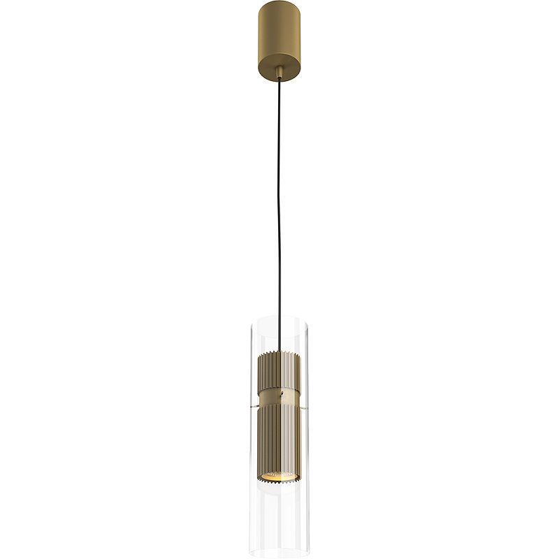 цена Подвесной светильник Maytoni Modern Dynamics MOD326PL-01MG Прозрачный Золото матовое