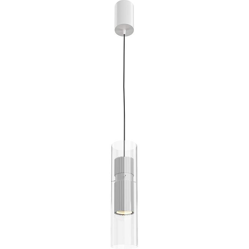 цена Подвесной светильник Maytoni Modern Dynamics MOD326PL-01W Прозрачный Белый матовый