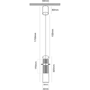 Подвесной светильник Maytoni Modern Dynamics MOD326PL-01W Прозрачный Белый матовый-5