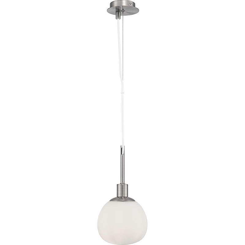 Подвесной светильник Maytoni Modern Erich MOD221-PL-01-N Белый Никель цена и фото