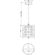 Подвесной светильник Maytoni Modern Frontera MOD067PL-01CH Прозрачный Хром-6