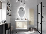 Комплект мебели для ванной STWORKI Вестерос 85 415159 подвесной Бежевый-2