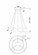 Подвесной светильник Maytoni Modern Rim Led MOD058PL-L55W4K Белый-6