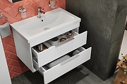 Комплект мебели для ванной STWORKI Копенгаген 80 467188 подвесной Белый-5