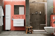 Комплект мебели для ванной STWORKI Копенгаген 80 467188 подвесной Белый-7