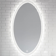 Зеркало STWORKI Вестерос 55 Вес.02.55/W с подсветкой Белое