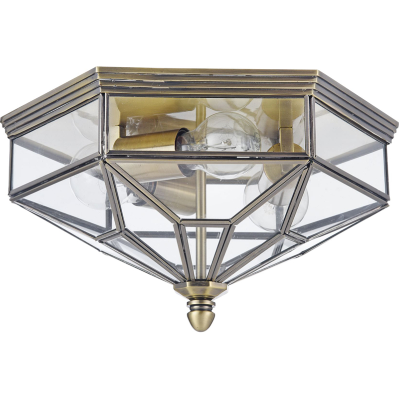 Потолочный светильник Maytoni House Zeil H356-CL-03-BZ Прозрачный Бронза светильник g51203 4ab cl e27 4x40вт цвет бронза