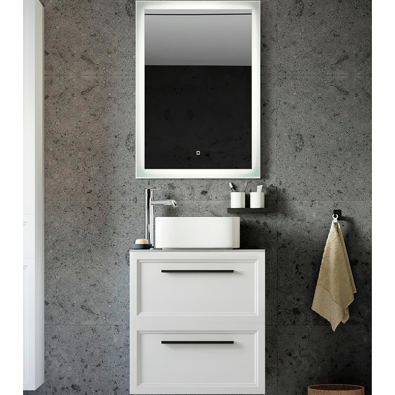 Комплект мебели для ванной STWORKI Эстерсунд 60 459727 подвесной Белый матовый Роверелла