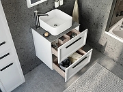 Комплект мебели для ванной STWORKI Эстерсунд 60 459727 подвесной Белый матовый Роверелла-4
