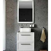 Комплект мебели для ванной STWORKI Эстерсунд 60 459717 подвесной Белый матовый Простоун беж