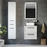 Комплект мебели для ванной STWORKI Эстерсунд 60 459717 подвесной Белый матовый Простоун беж-1