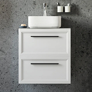 Комплект мебели для ванной STWORKI Эстерсунд 60 459665 подвесной Белый матовый Монте тиберио-4