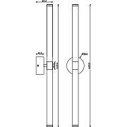 Настенный светильник Maytoni Modern Axis MOD106WL-L16B3K Белый Черный-5