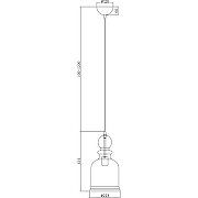 Подвесной светильник Maytoni Pendant Tone P002PL-01BZ Янтарный Бронза-3