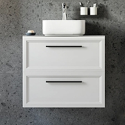 Комплект мебели для ванной STWORKI Эстерсунд 75 459860 подвесной Белый матовый Монте тиберио-3