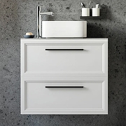 Комплект мебели для ванной STWORKI Эстерсунд 75 460032 подвесной Белый матовый Роверелла-4