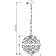 Подвесной светильник Maytoni Neoclassic Yonkers P004PL-02CH Прозрачный Хром-2