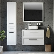 Комплект мебели для ванной STWORKI Эстерсунд 90 460338 подвесной Белый матовый Роверелла-1