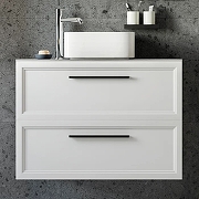 Комплект мебели для ванной STWORKI Эстерсунд 90 460338 подвесной Белый матовый Роверелла-4