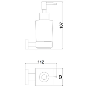 Дозатор для жидкого мыла Belz B904 B90427 Вороненая сталь-1