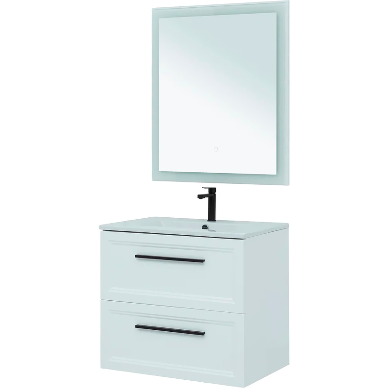 Комплект мебели для ванной STWORKI Эстерсунд 75 440898 подвесной Белый матовый комплект мебели для ванной stworki копенгаген 70 467217 подвесной белый