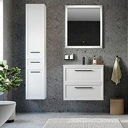 Комплект мебели для ванной STWORKI Эстерсунд 75 440898 подвесной Белый матовый-5