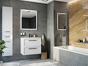 Комплект мебели для ванной STWORKI Эстерсунд 75 440898 подвесной Белый матовый-6