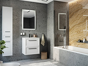 Комплект мебели для ванной STWORKI Эстерсунд 60 440919 подвесной Белый матовый-5
