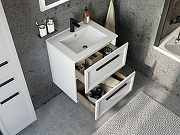 Комплект мебели для ванной STWORKI Эстерсунд 60 440919 подвесной Белый матовый-10
