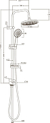 Душевая система STWORKI by Damixa Хельсинки HFSG97000+HFHS10000 Хром-7