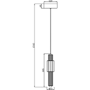 Подвесной светильник Maytoni Modern Verticale MOD308PL-L9CH3K Хром-3