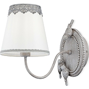 Настенный светильник Maytoni Elegant Bouquet ARM023-01-S Белый Серый