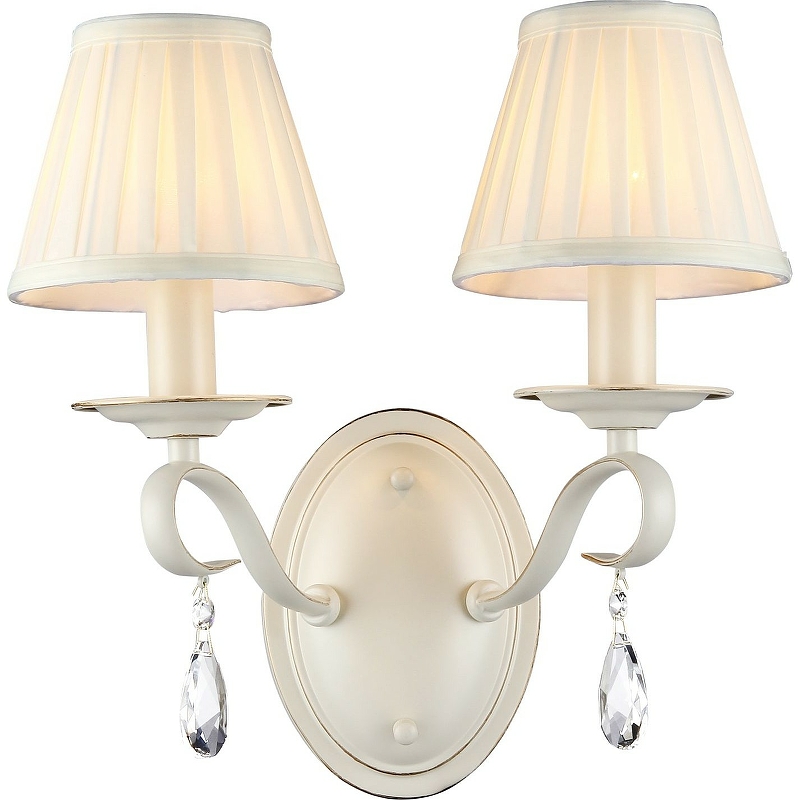 Настенный светильник Maytoni Elegant Brionia ARM172-02-G Белый Бежевый цена и фото