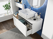 Комплект мебели для ванной STWORKI Ноттвиль 80 431036 подвесной Белый матовый-2