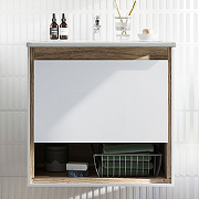 Комплект мебели для ванной STWORKI Ольтен 60 415155 подвесной Белый Дуб сонома-1