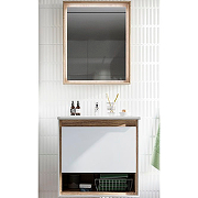 Комплект мебели для ванной STWORKI Ольтен 60 415155 подвесной Белый Дуб сонома