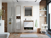 Комплект мебели для ванной STWORKI Ольтен 60 415155 подвесной Белый Дуб сонома-7
