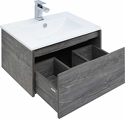 Комплект мебели для ванной STWORKI Карлстад 60 418798 подвесной Дуб рошелье-3