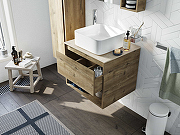 Комплект мебели для ванной STWORKI Карлстад 60 425192 подвесной Дуб рустикальный-15