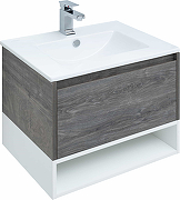 Комплект мебели для ванной STWORKI Карлстад 60 440535 подвесной Дуб рошелье Белый-1