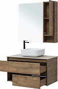 Комплект мебели для ванной STWORKI Карлстад 90 425508 подвесной Дуб рустикальный-2