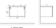 Комплект мебели для ванной STWORKI Ольборг 60 481134 подвесная Белая матовая Дуб карпентер-17