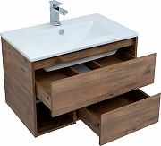 Комплект мебели для ванной STWORKI Карлстад 75 418890 подвесной Дуб рустикальный-2