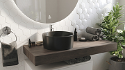 Комплект мебели для ванной STWORKI Ольборг 120 481991 подвесная Белая матовая Дуб карпентер-13