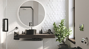 Комплект мебели для ванной STWORKI Ольборг 120 481991 подвесная Белая матовая Дуб карпентер-14