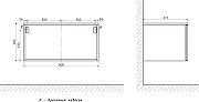 Комплект мебели для ванной STWORKI Ольборг 80 482613 подвесная Белая матовая Дуб карпентер-13