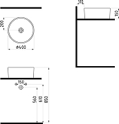 Комплект мебели для ванной STWORKI Ольборг 100 485169 подвесная Белая матовая Дуб карпентер-18